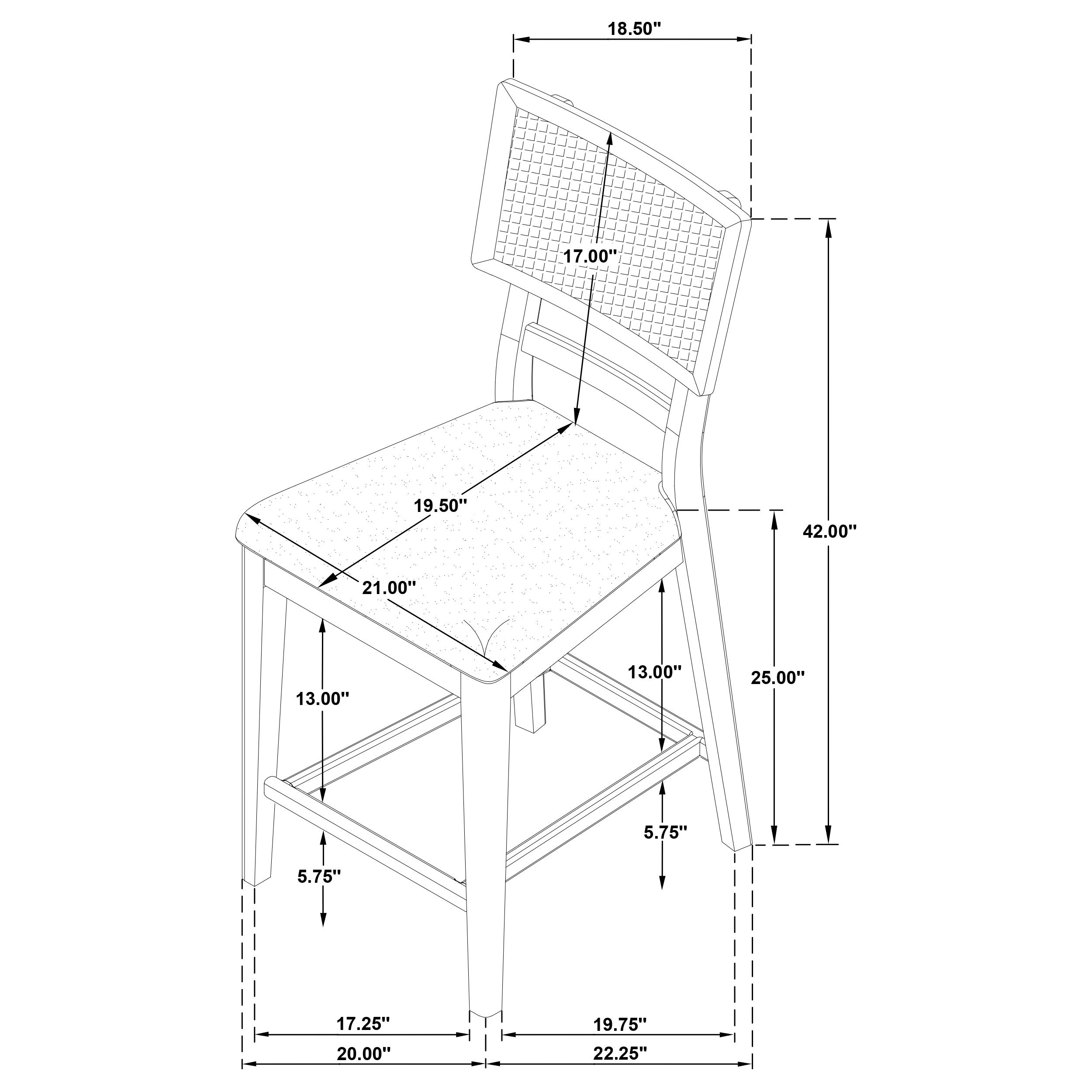 Kailani 8 Pc Counter Height Dining Set