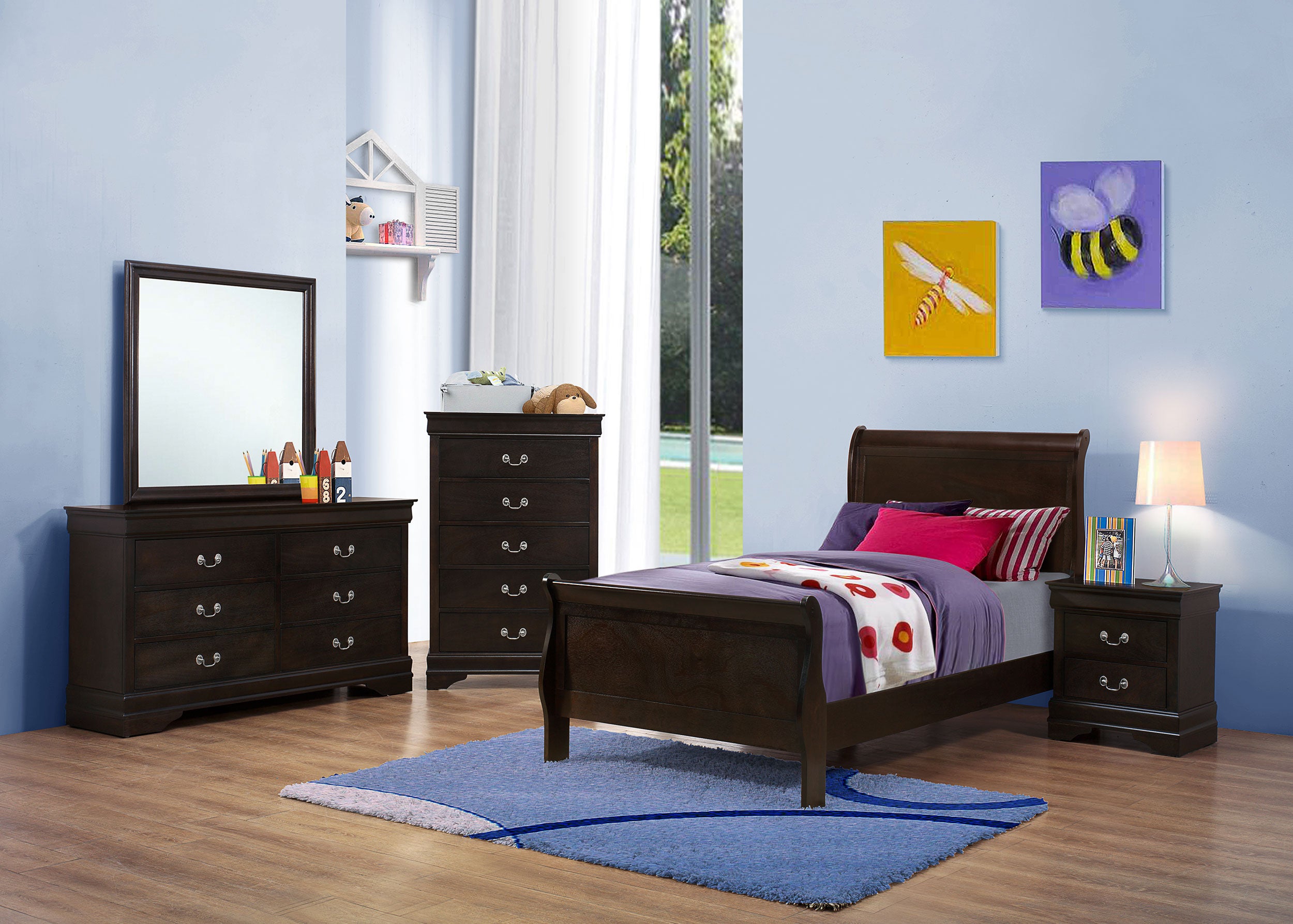 Louis Philippe Bedroom Set