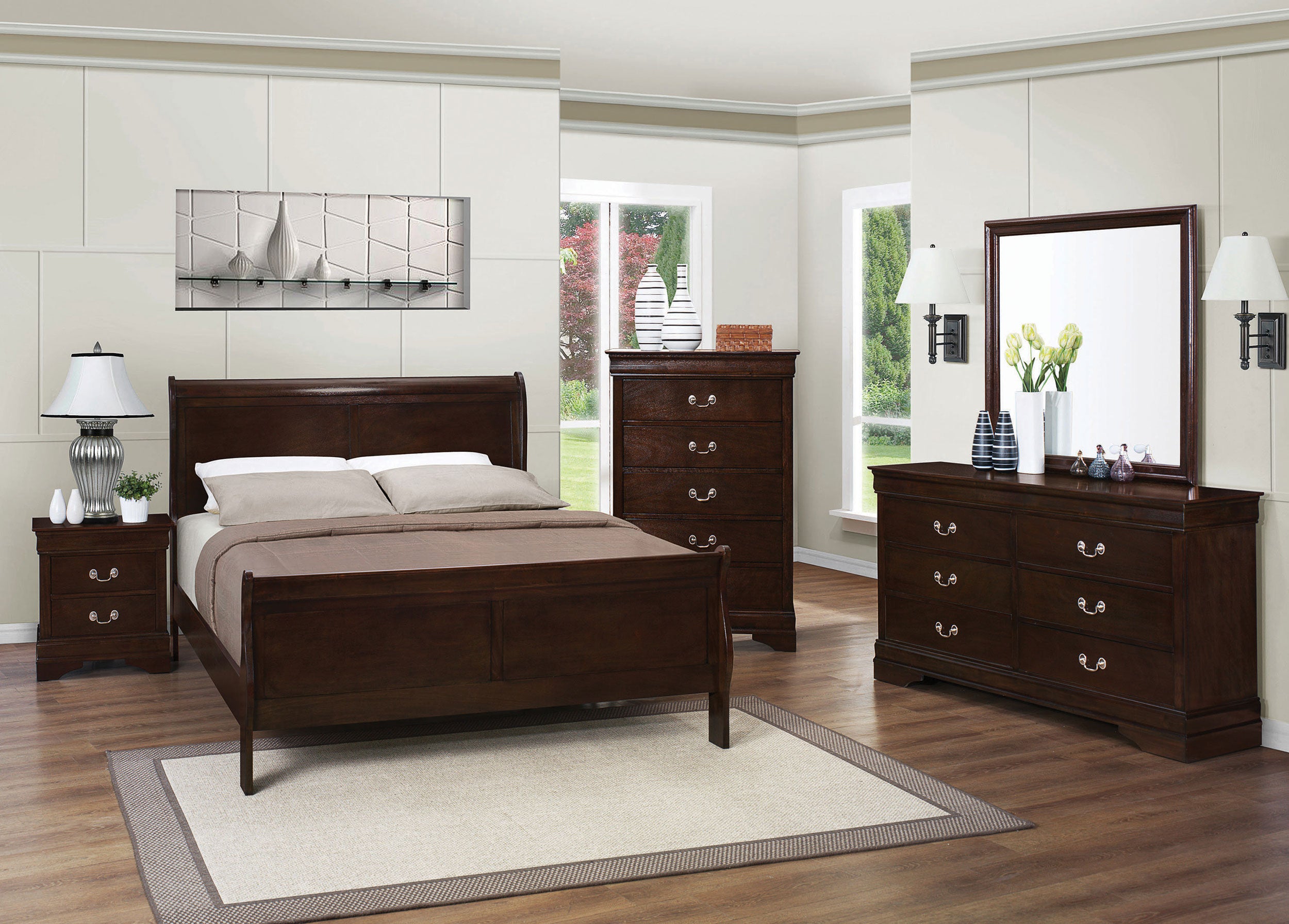Louis Philippe Dresser with Mirror