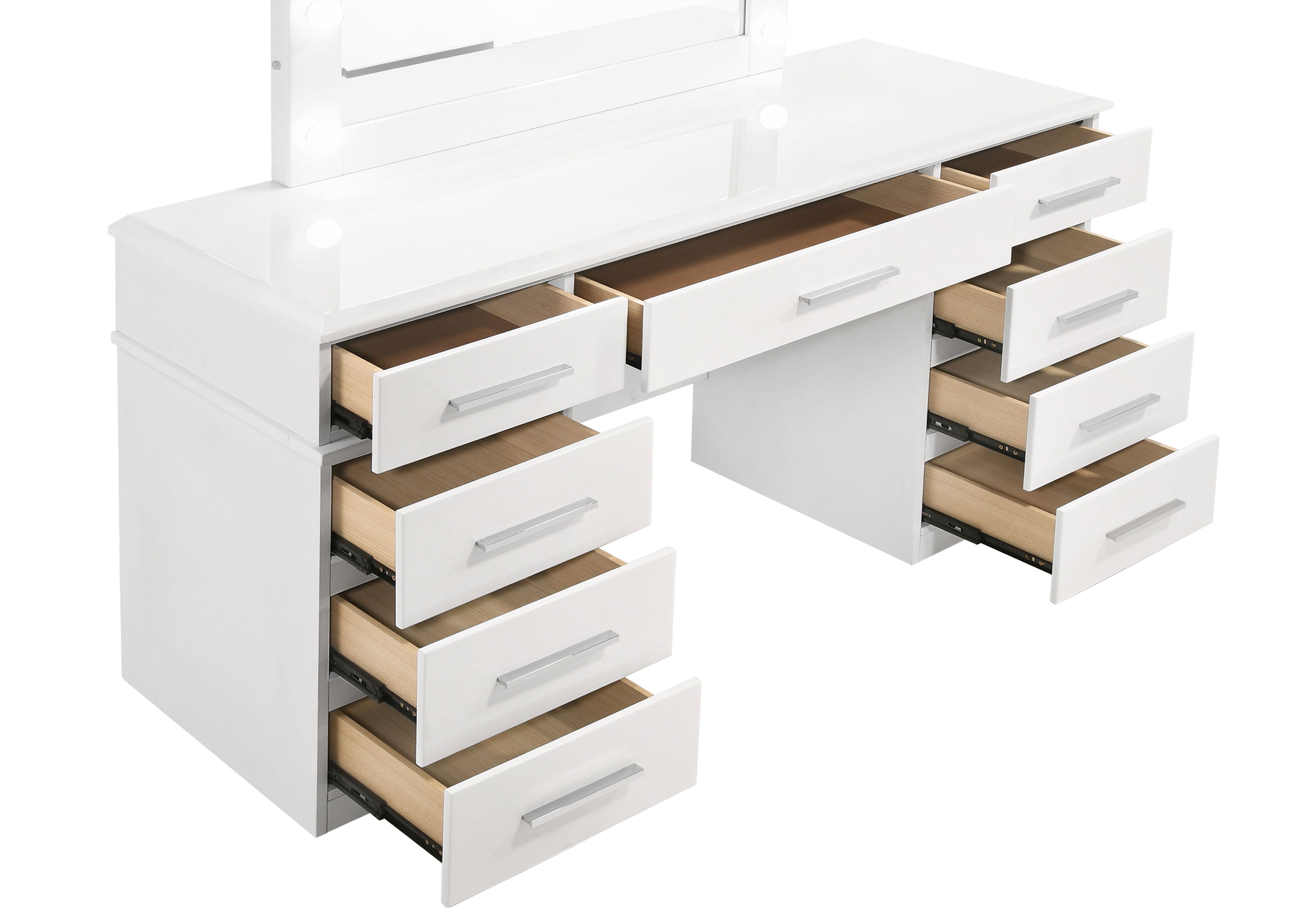 Felicity Makeup Vanity Table with LED Mirror