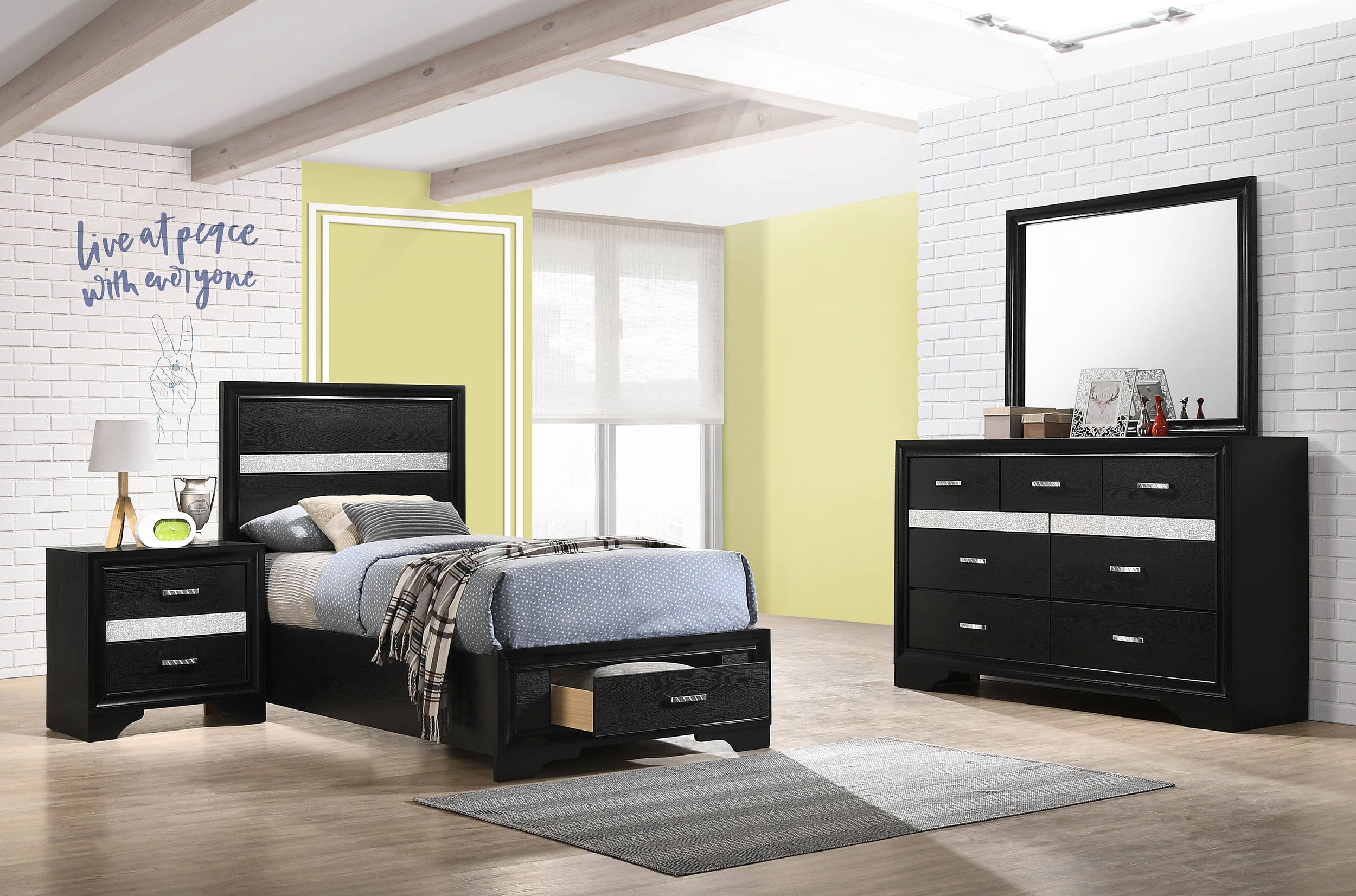 Miranda Bedroom Sets Black