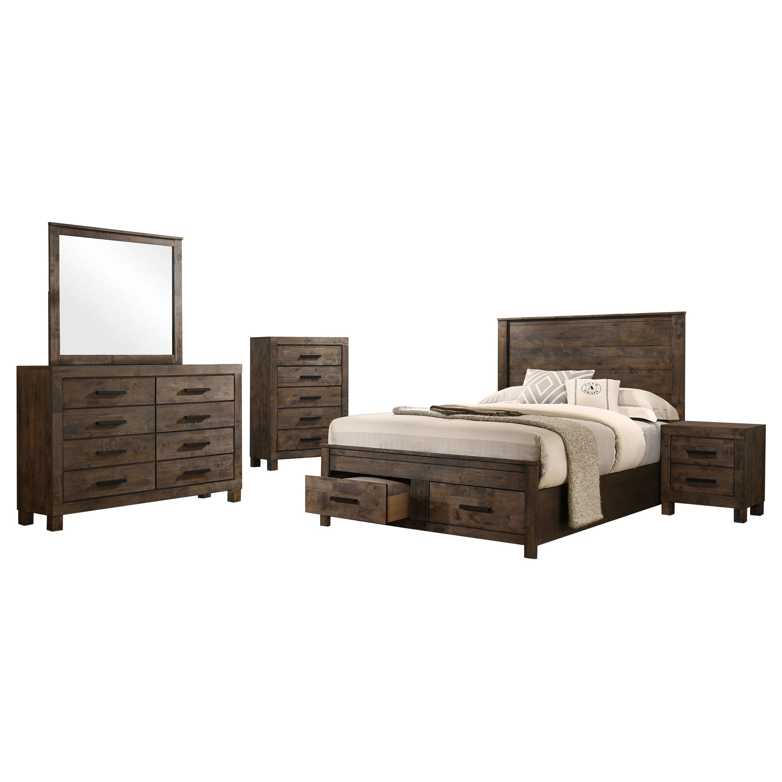 Woodmont 4 & 5 Piece E.King, Queen, & Cal;.King Bedroom Sets