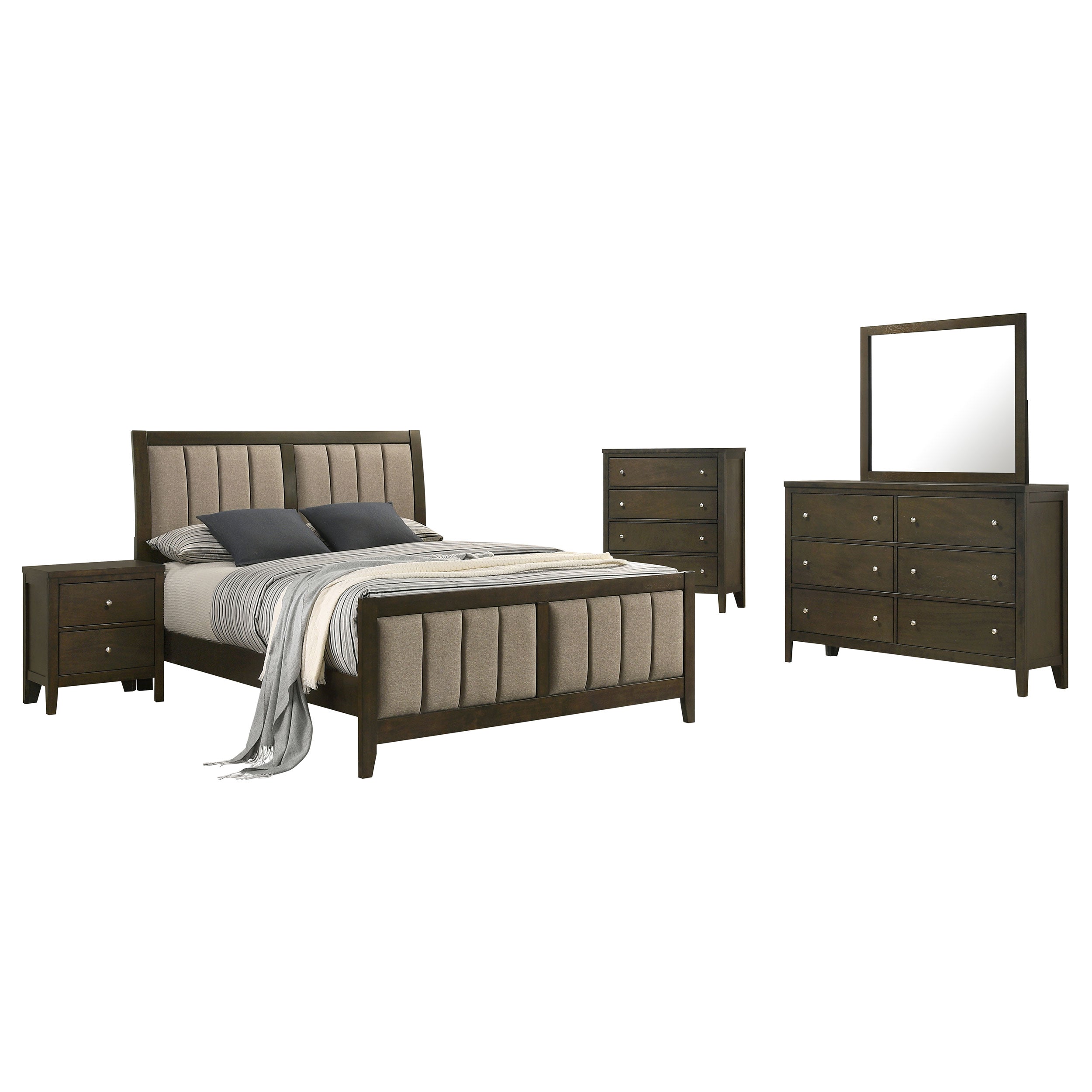 Wilkes 4 & 5 Piece E.King, Queen, Twin, & Full Bedroom Set