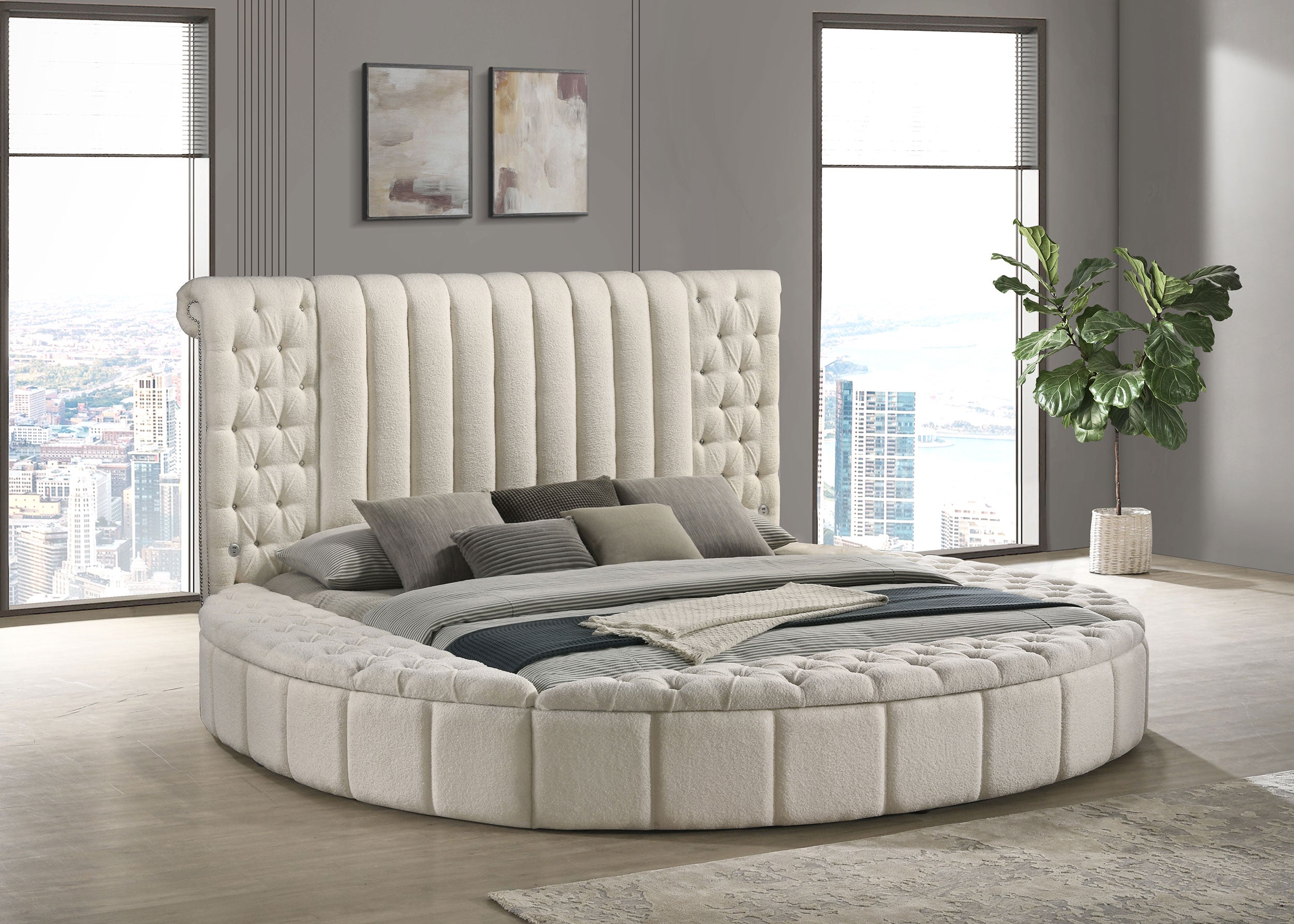 Sonya Panel Floor Storage Bed