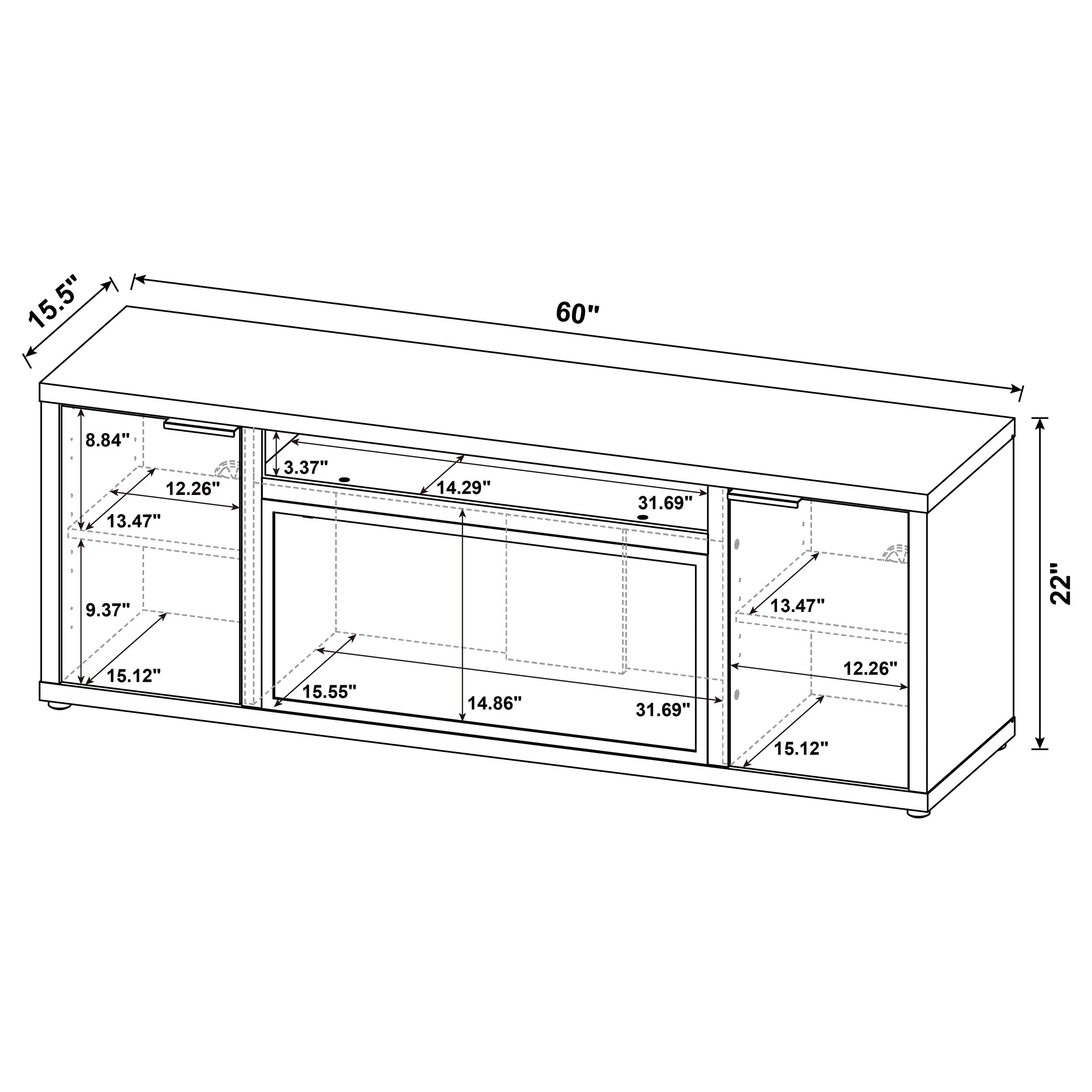 Fuller TV Stand Fireplace Console