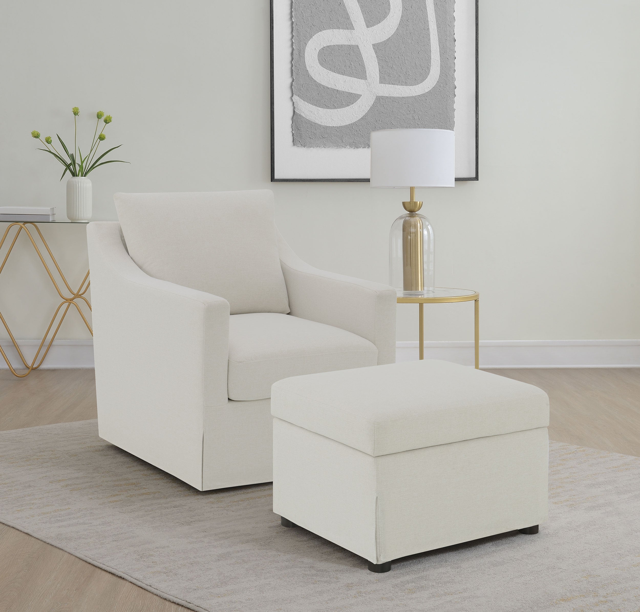 Winter Swivel Accent Chair