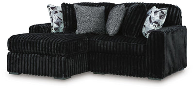 Midnight-Madness Sectional with Chaise