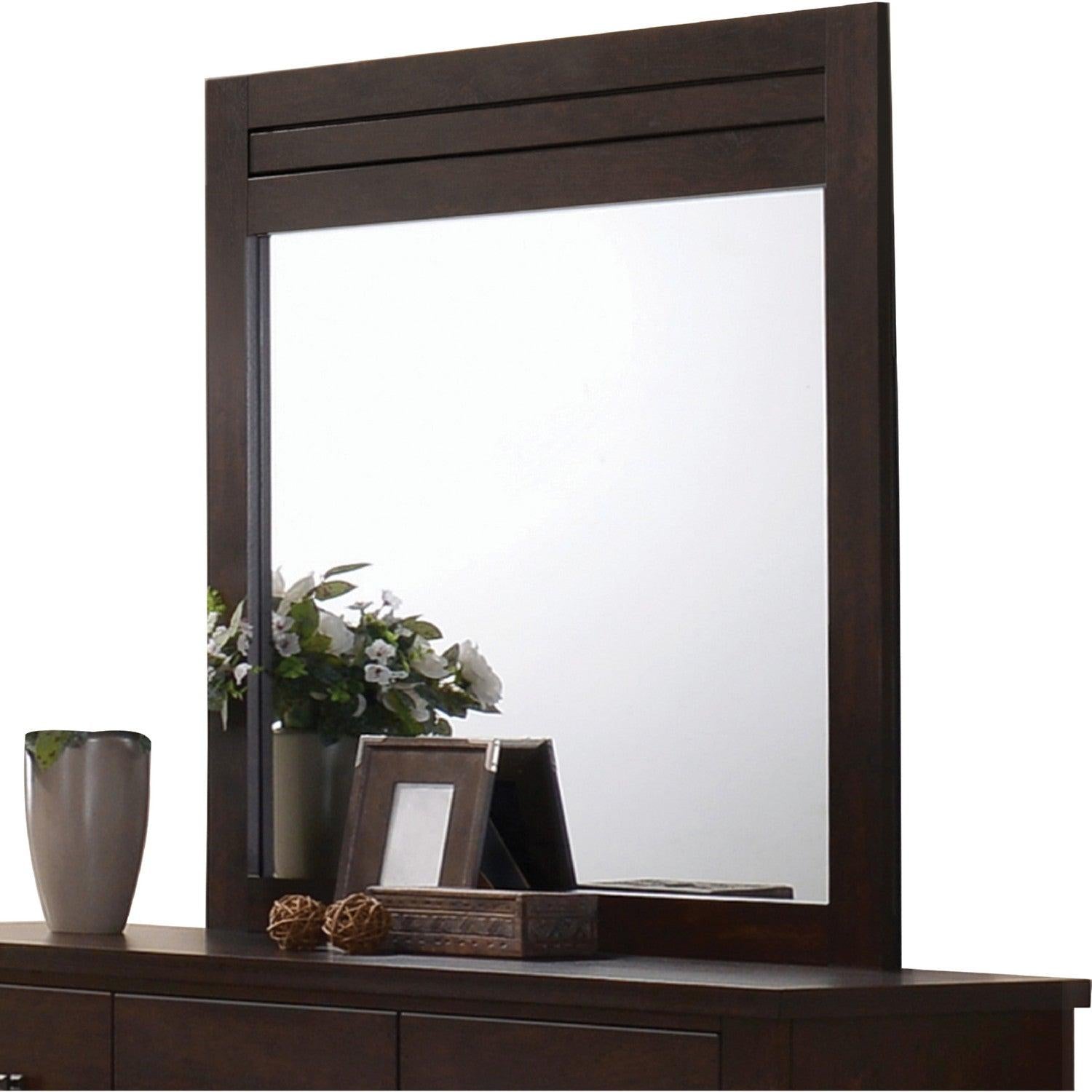 Acme Panang Mirror in Mahogany 23374