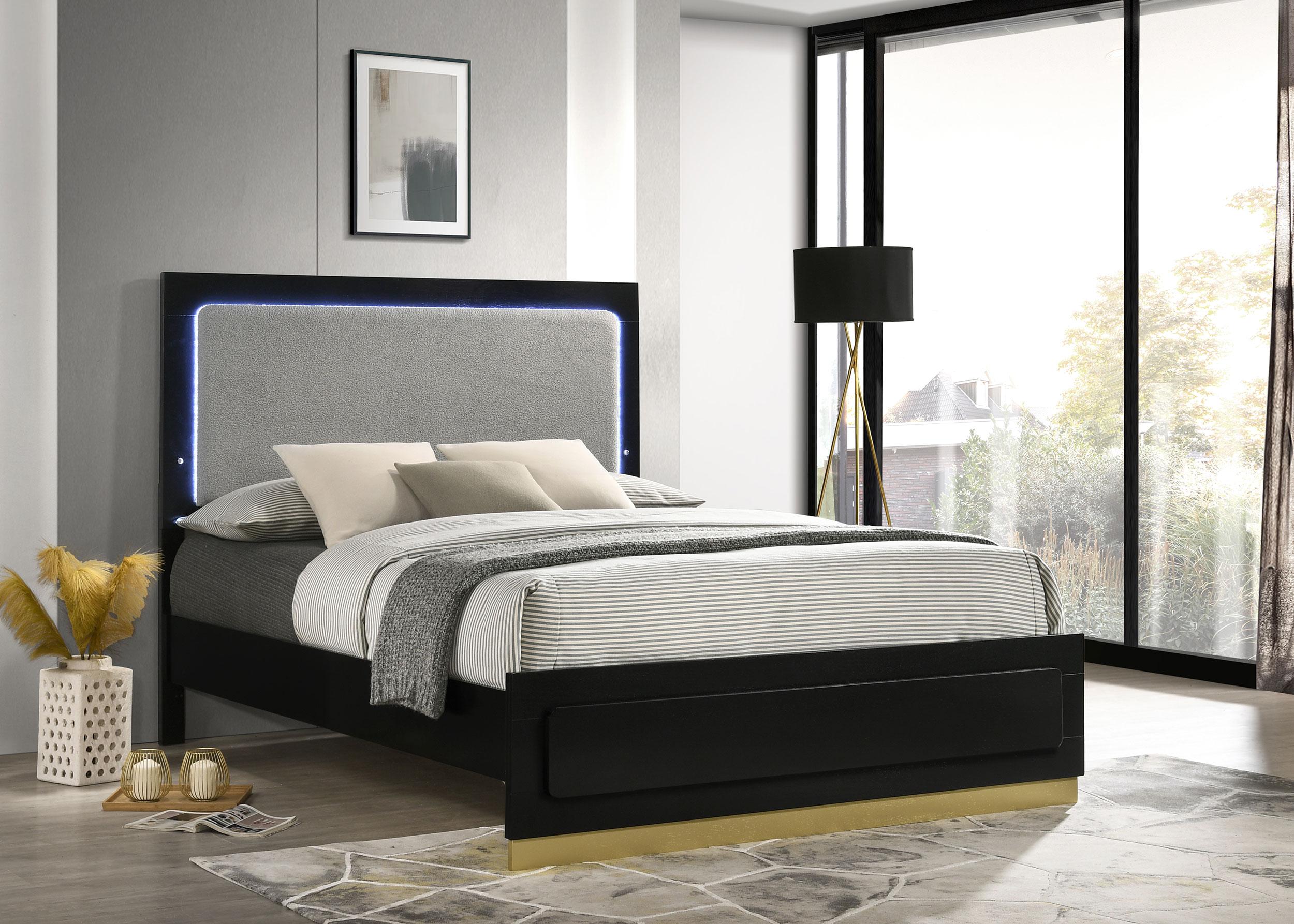 Caraway Panel Bed with LED Lighting