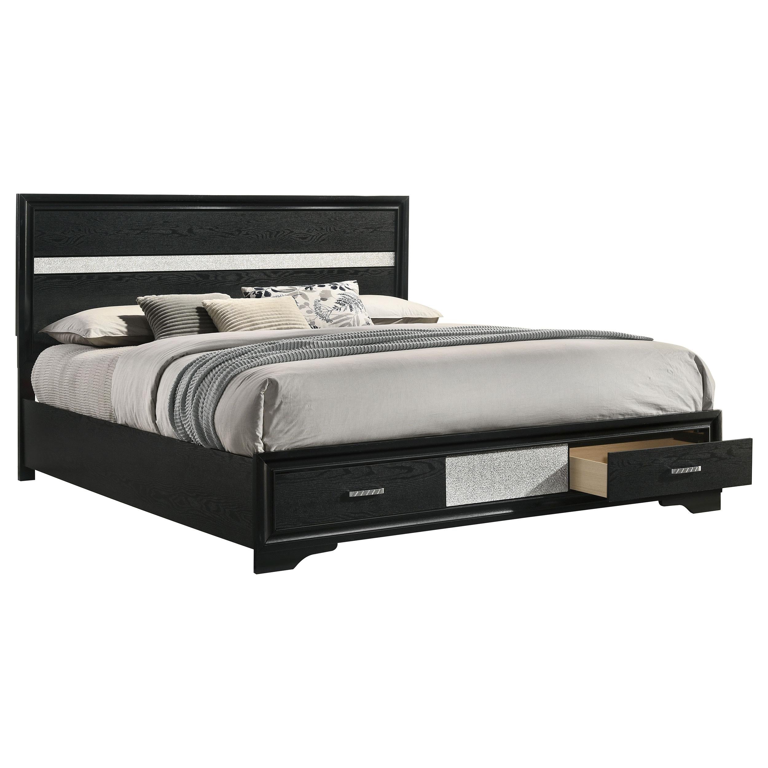 Miranda Panel Platform Storage Bed