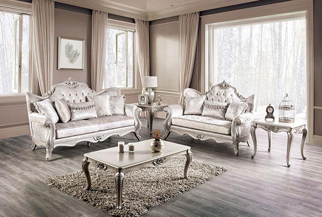 Acapulco White & Espresso Sofa