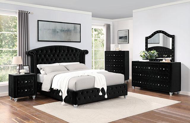 Zohar Bed Black & Pink