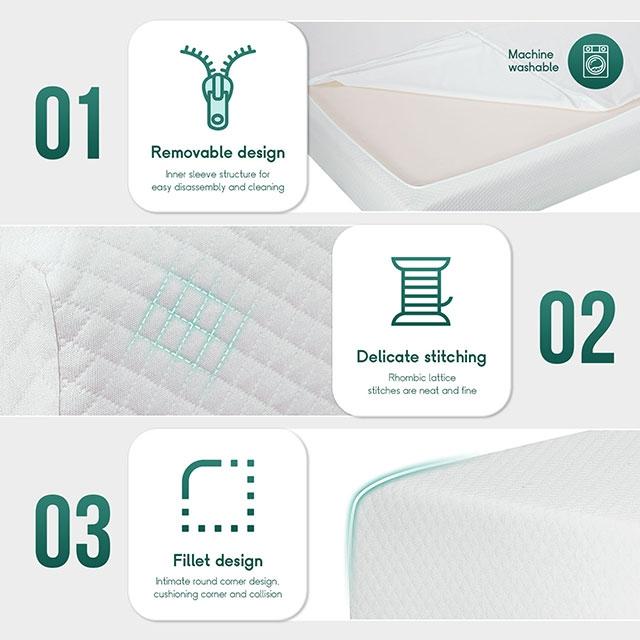 Artemisia 6" Full, Queen, & Twin Memory Foam Mattress