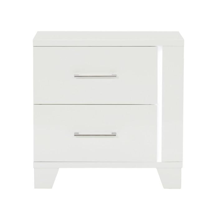 Kerren Nightstand in White 1678W-4
