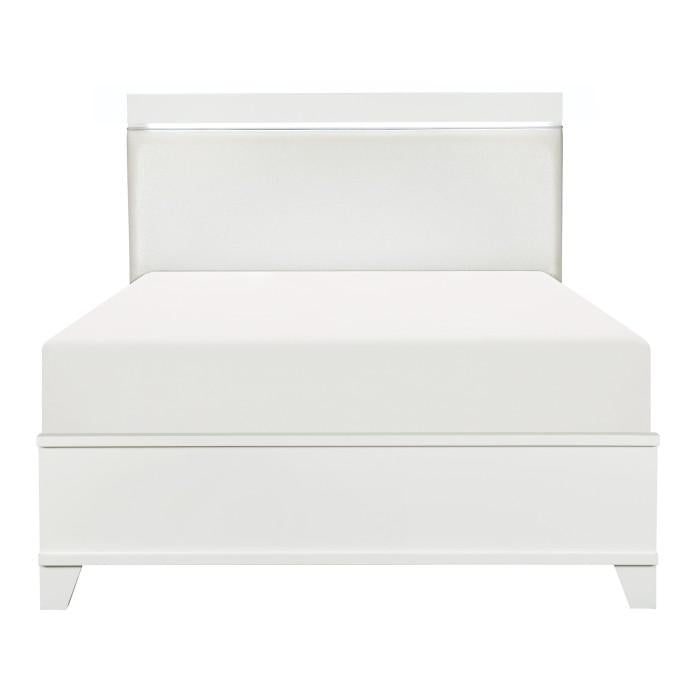 Kerren Full Platform Bed in White 1678WF-1*