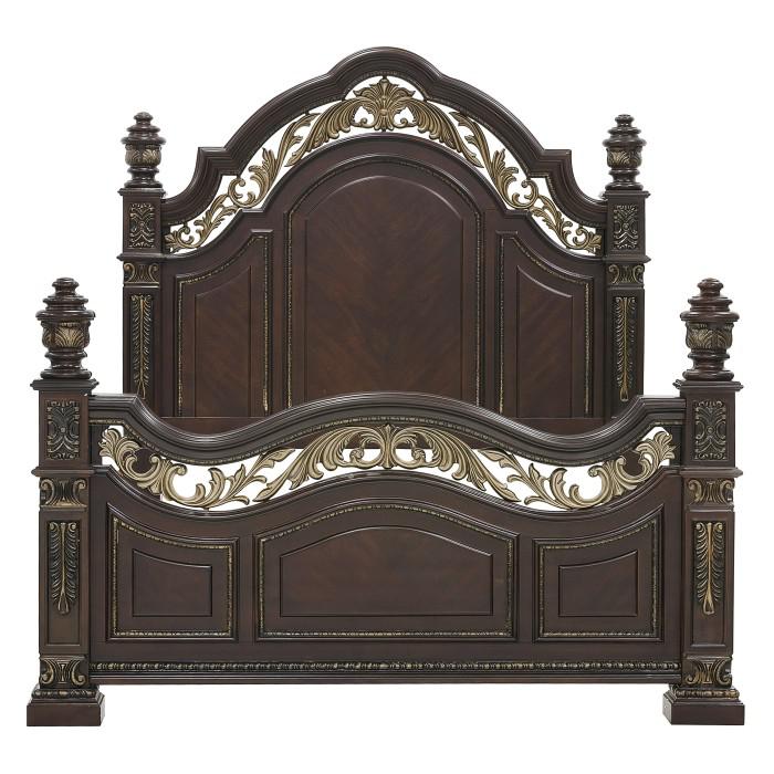 Catalonia Queen Poster Bed in Cherry 1824-1