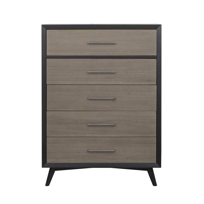 Raku 5 Drawer Chest in Gray 1711-9