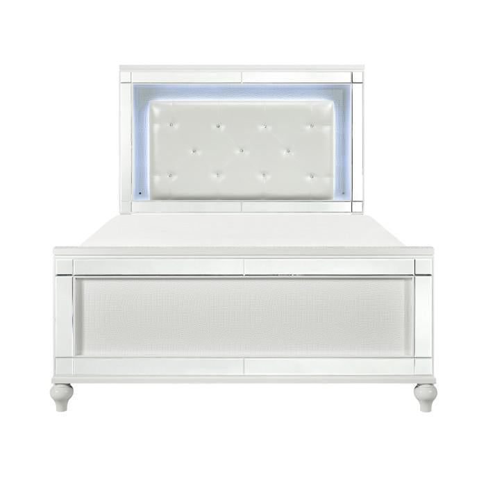 Alonza Queen LED Panel Bed 1845LED-1