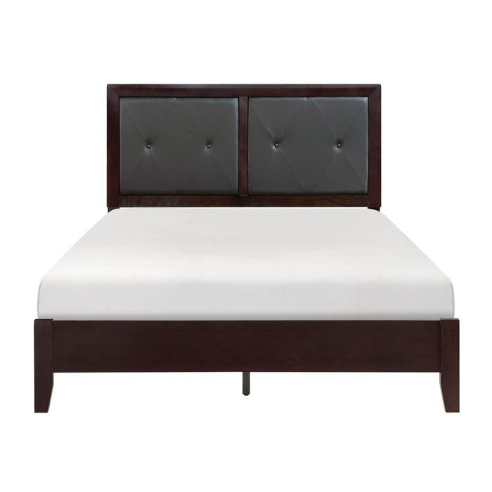 Edina Full Panel Bed in Espresso-Hinted Cherry
