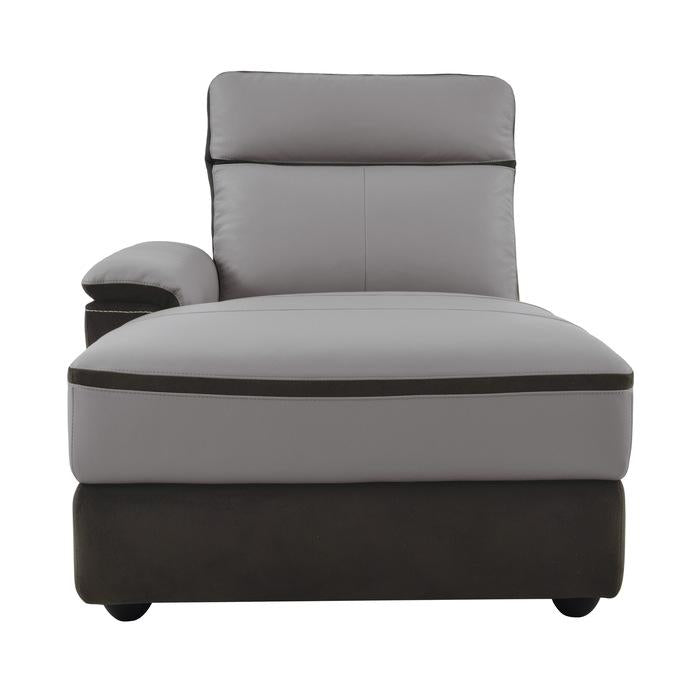 Laertes Left Side Chaise in Taupe Gray 8318-5L