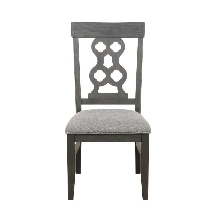 Arasina Side Chair in Dark Pewter (Set of 2)