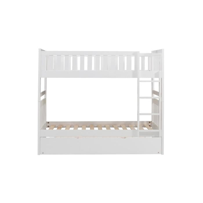 Galen Twin/Twin Bunk Bed w/ Twin Trundle in White B2053W-1*R