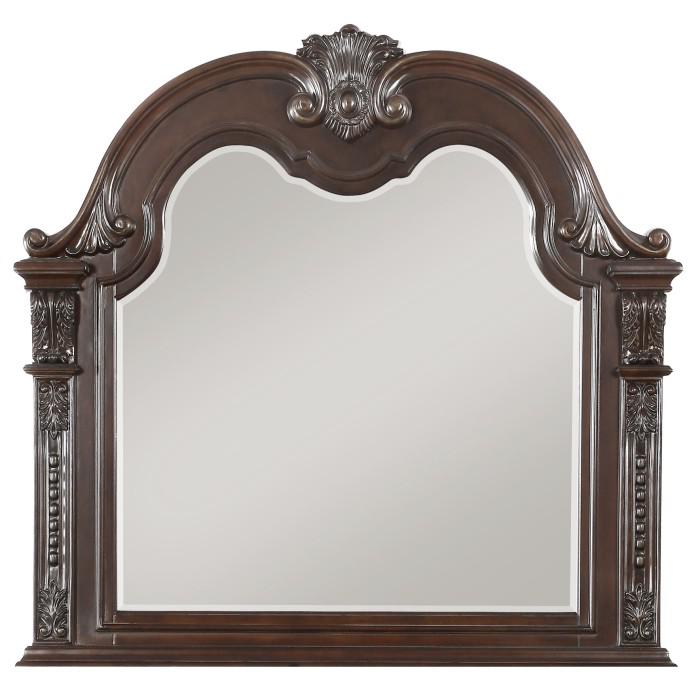 Cavalier Mirror in Dark Cherry 1757-6