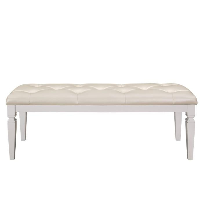 Allura Bed Bench in White 1916W-FBH