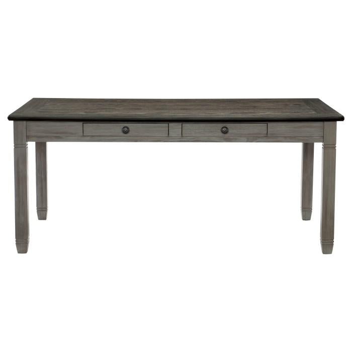 Granby Dining Table in Coffee and Antique Gray 5627GY-72