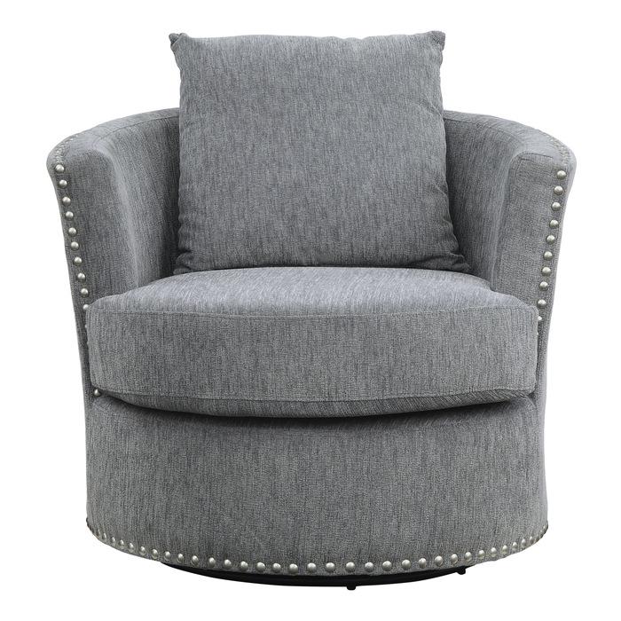 Morelia Swivel Chair in Dark Gray 9468DG-1