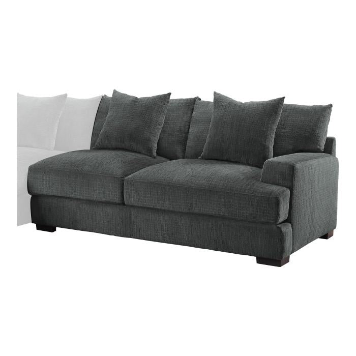 Worchester Right Side 2-Seater in Gray 9857DG-2R