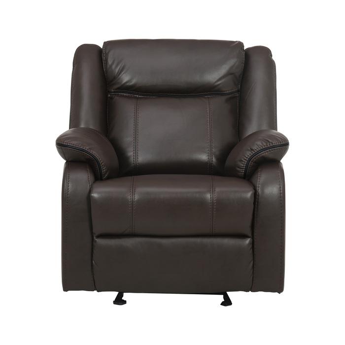 Jude Glider Recliner Chair in Brown 8201BRW-1
