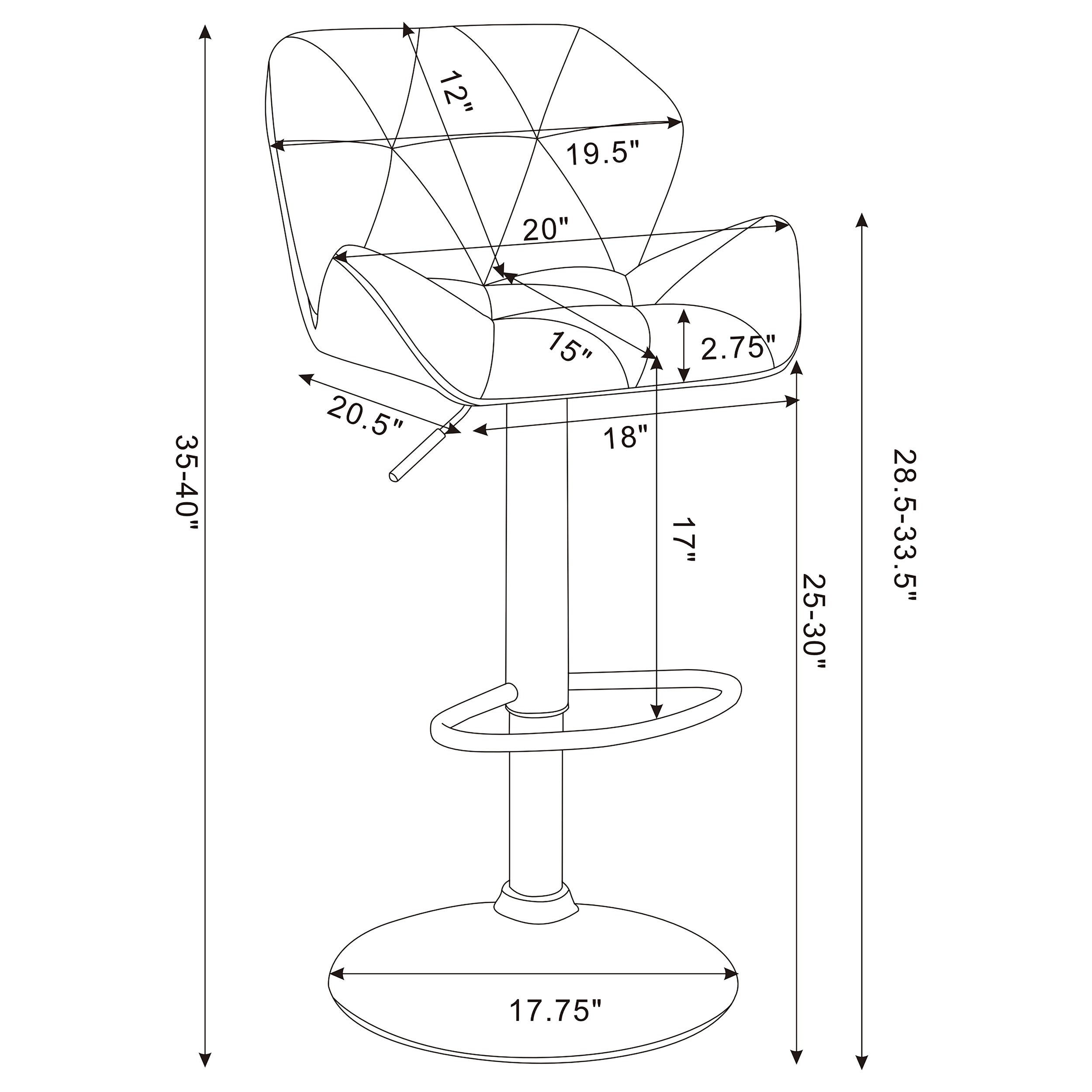 Berrington Adjustable Bar Stool