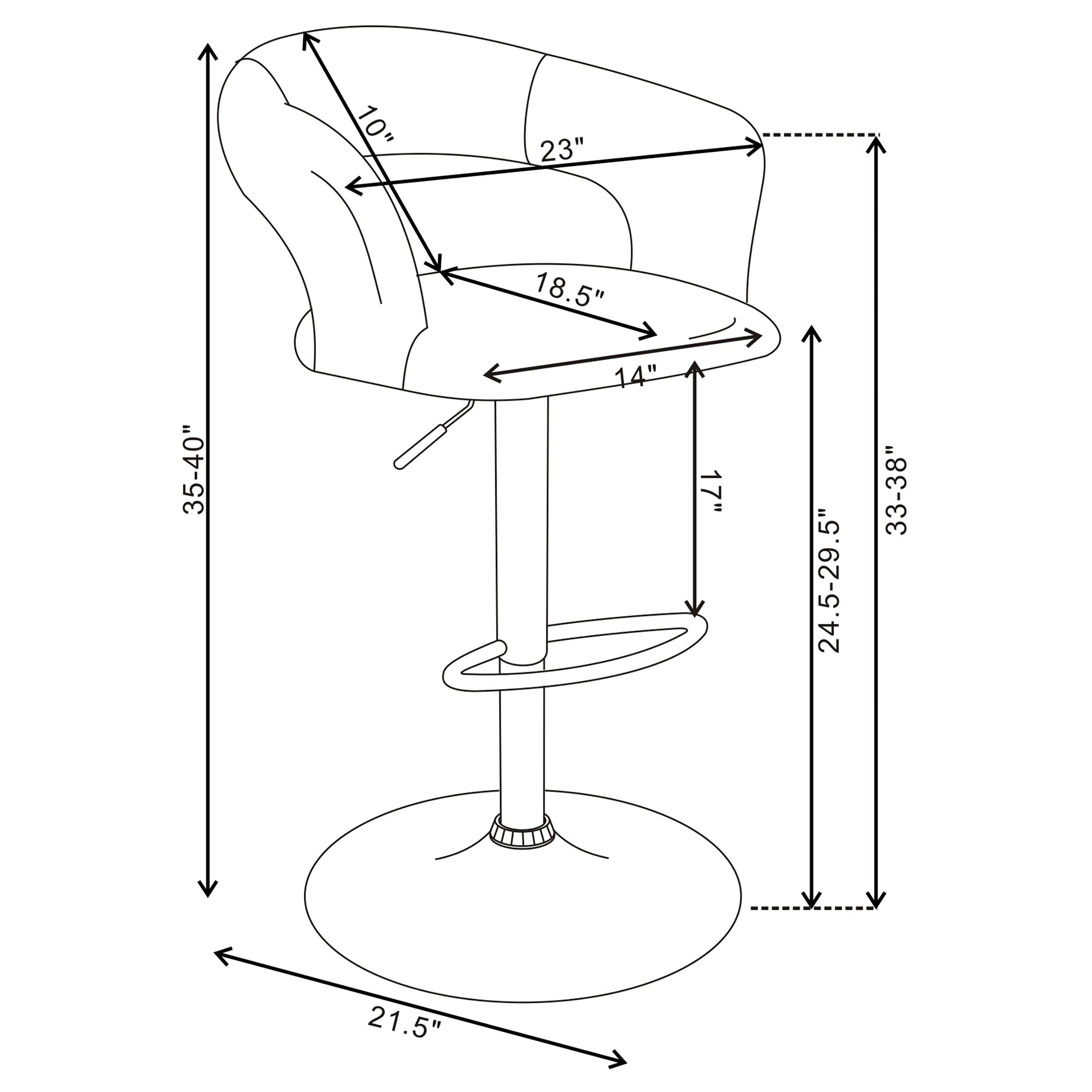 Barraza Adjustable Bar Stool