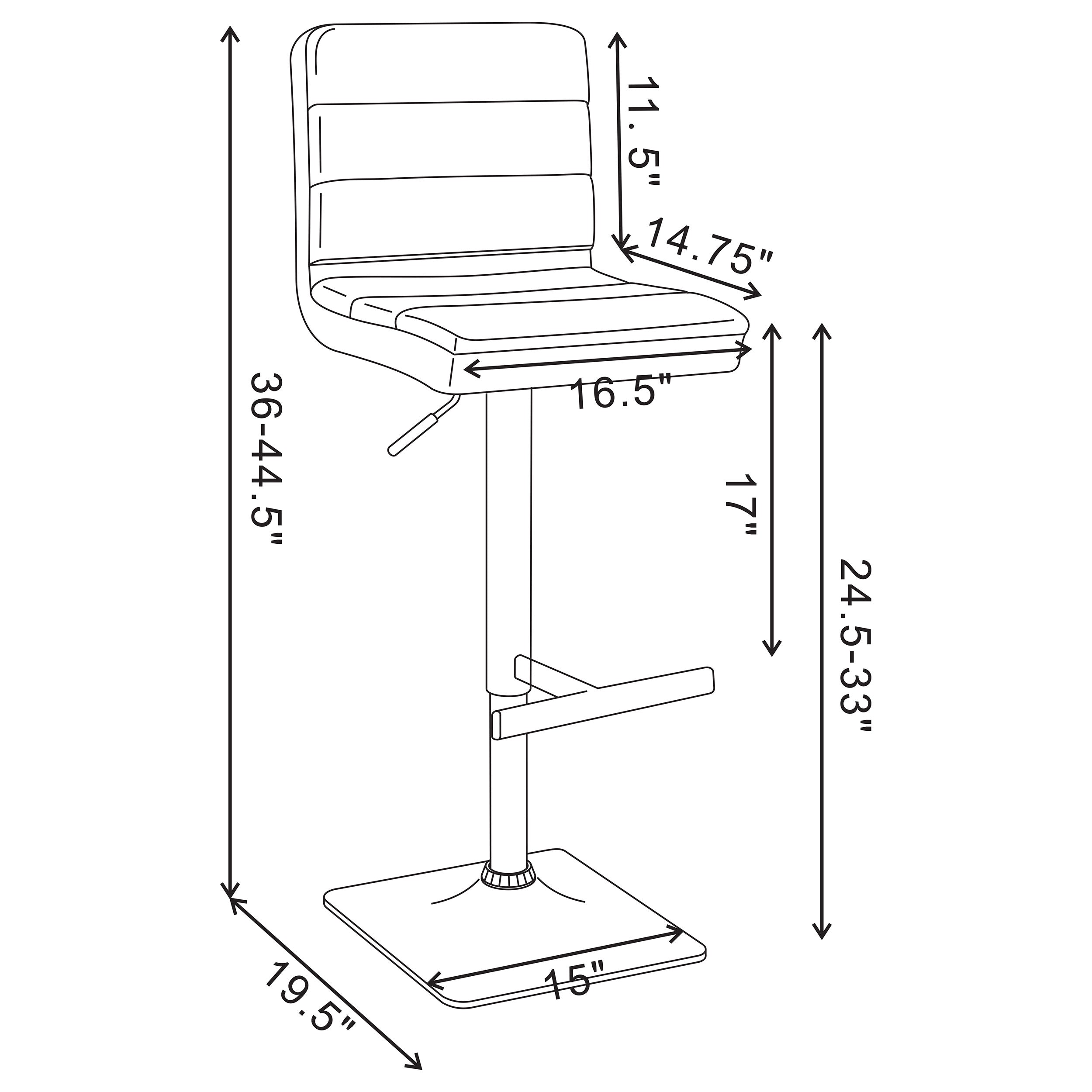 Bianca Adjustable Bar Stool