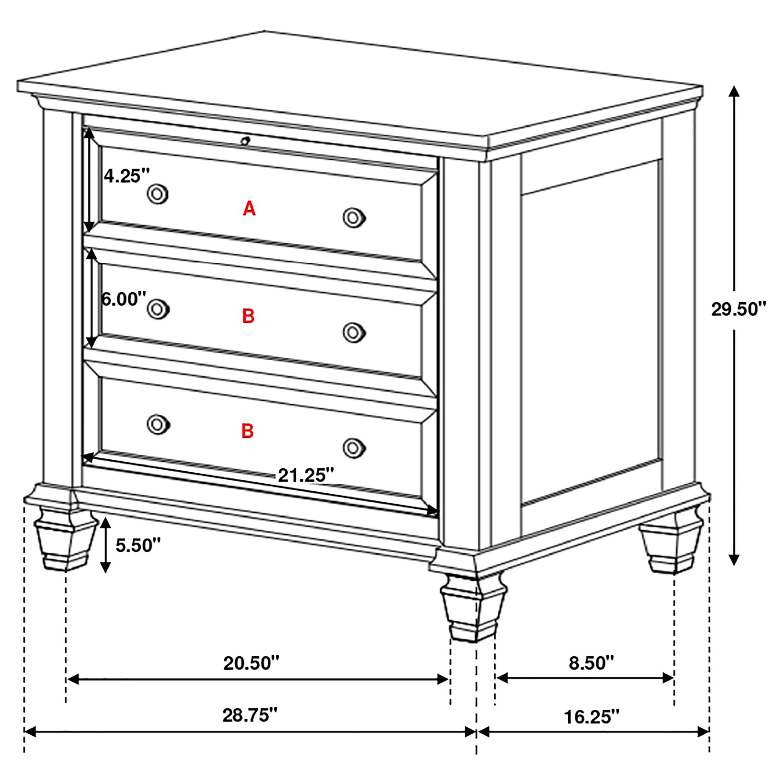 Sandy Beach Nightstand