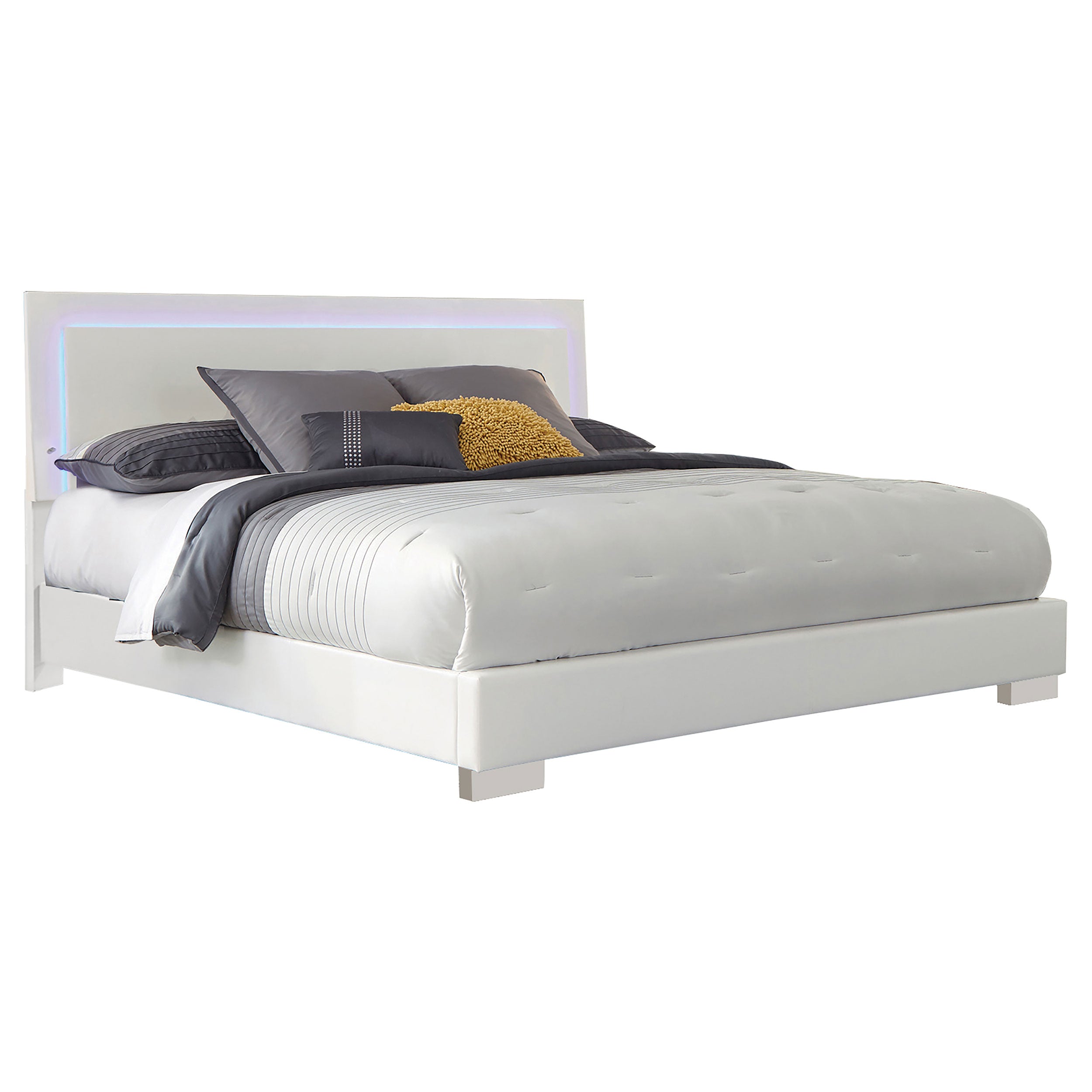 Felicity Panel Bed with LED Lighting