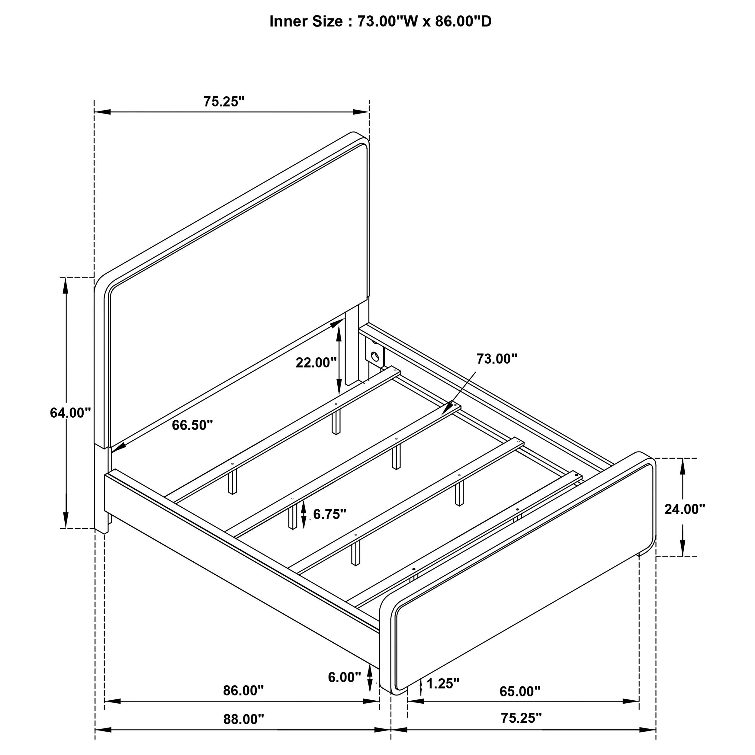 Anastasia California King Bed