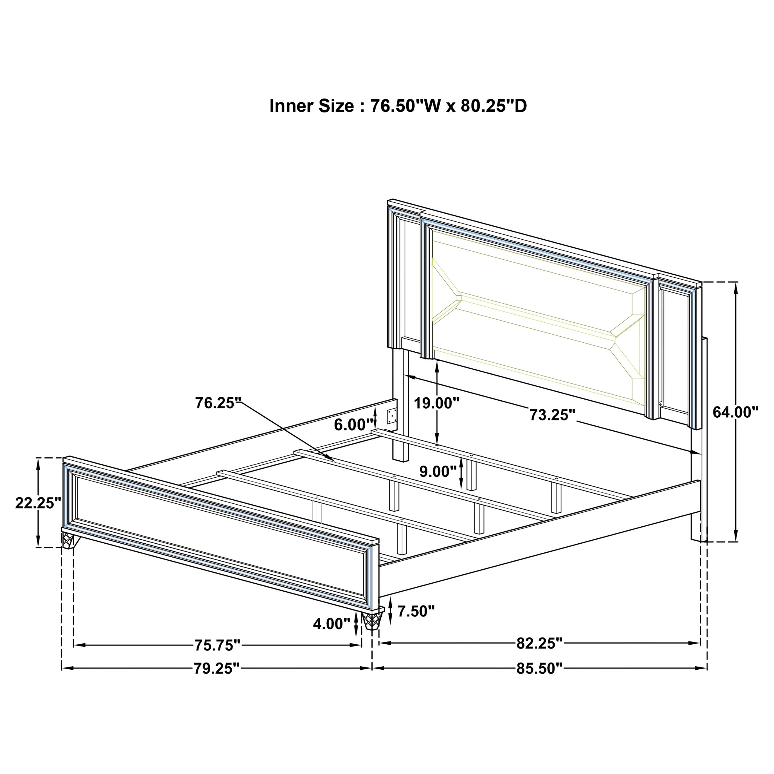 Marmore 4 Pc Bedroom Set