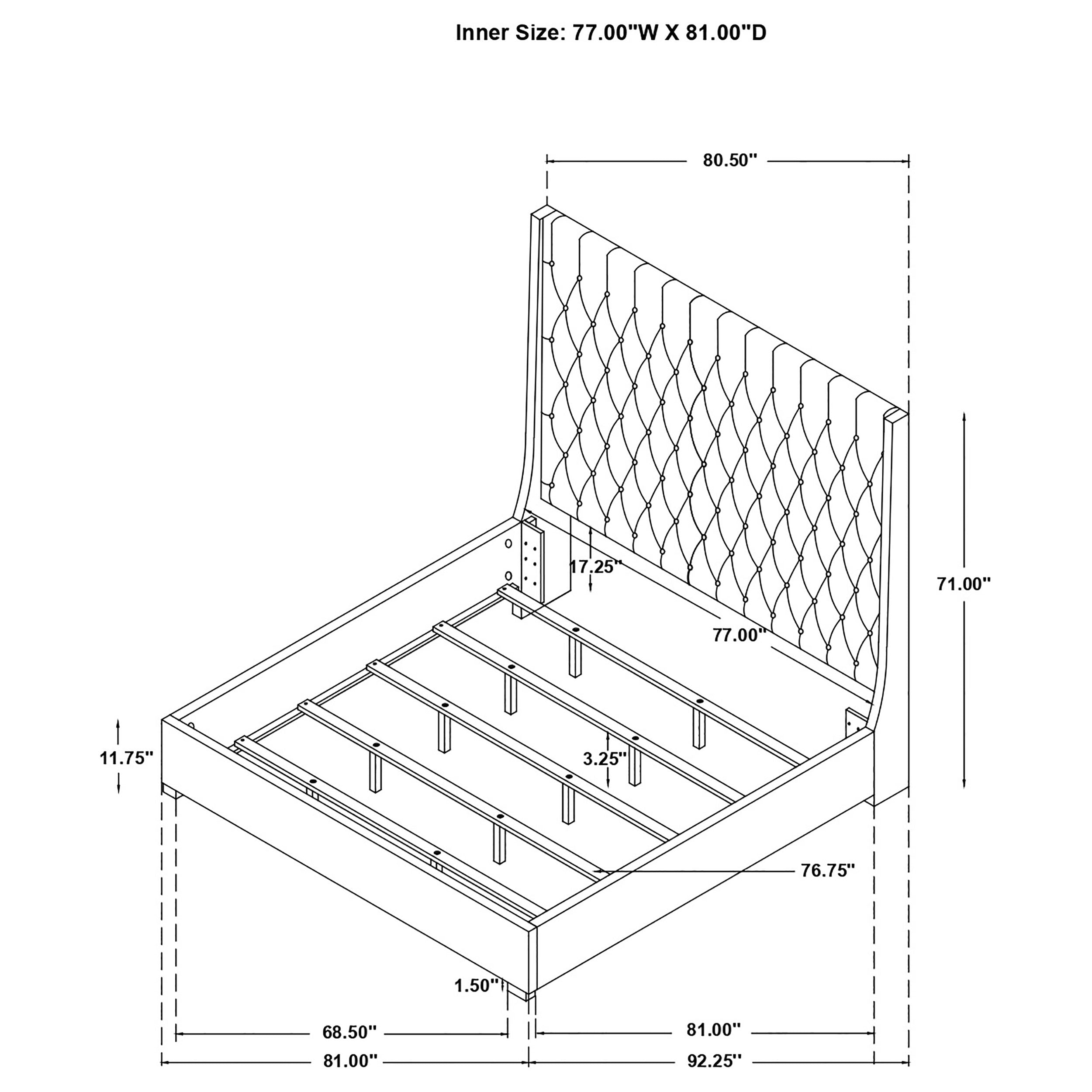 Camille Eastern King Headboard