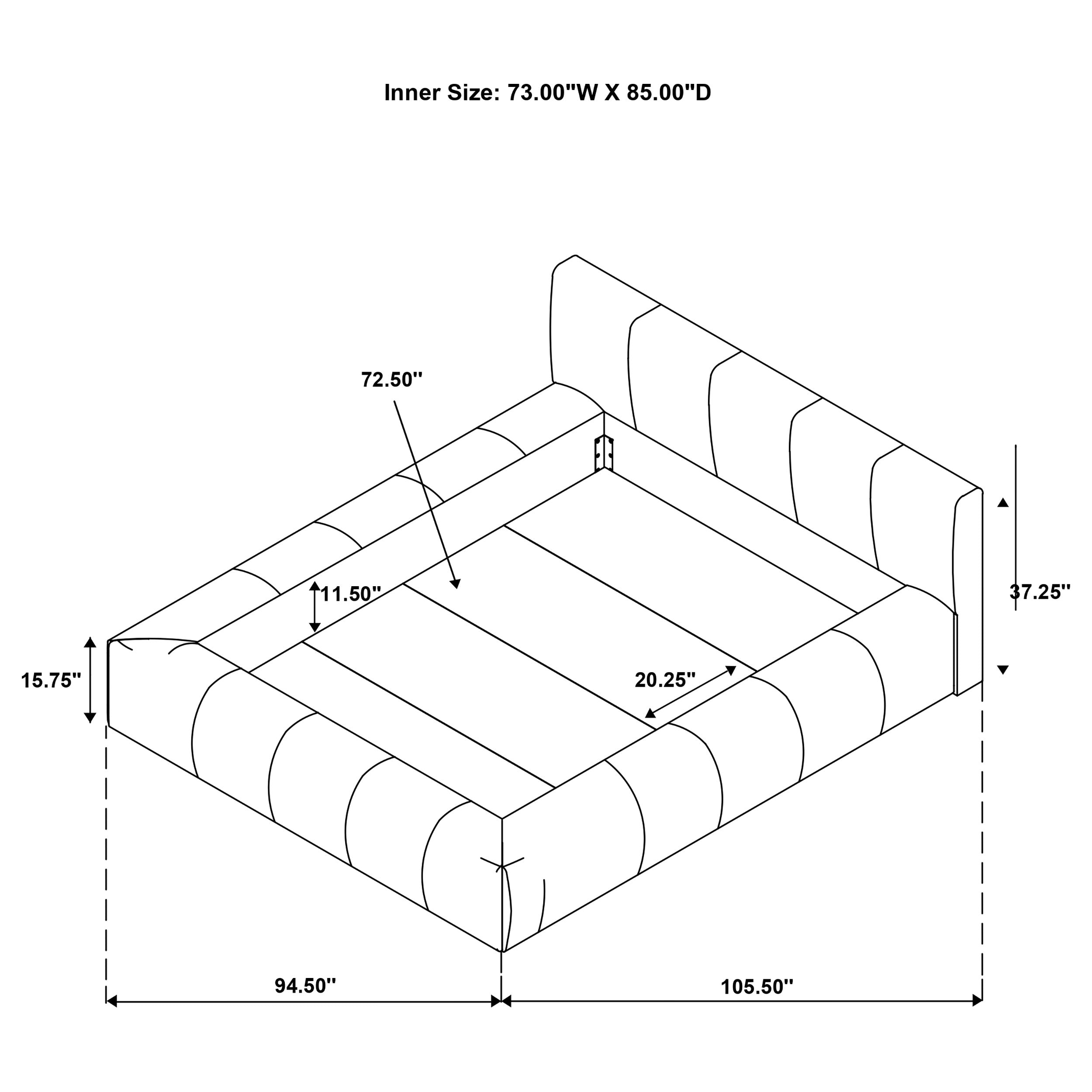 Wilshire Panel Platform Bed