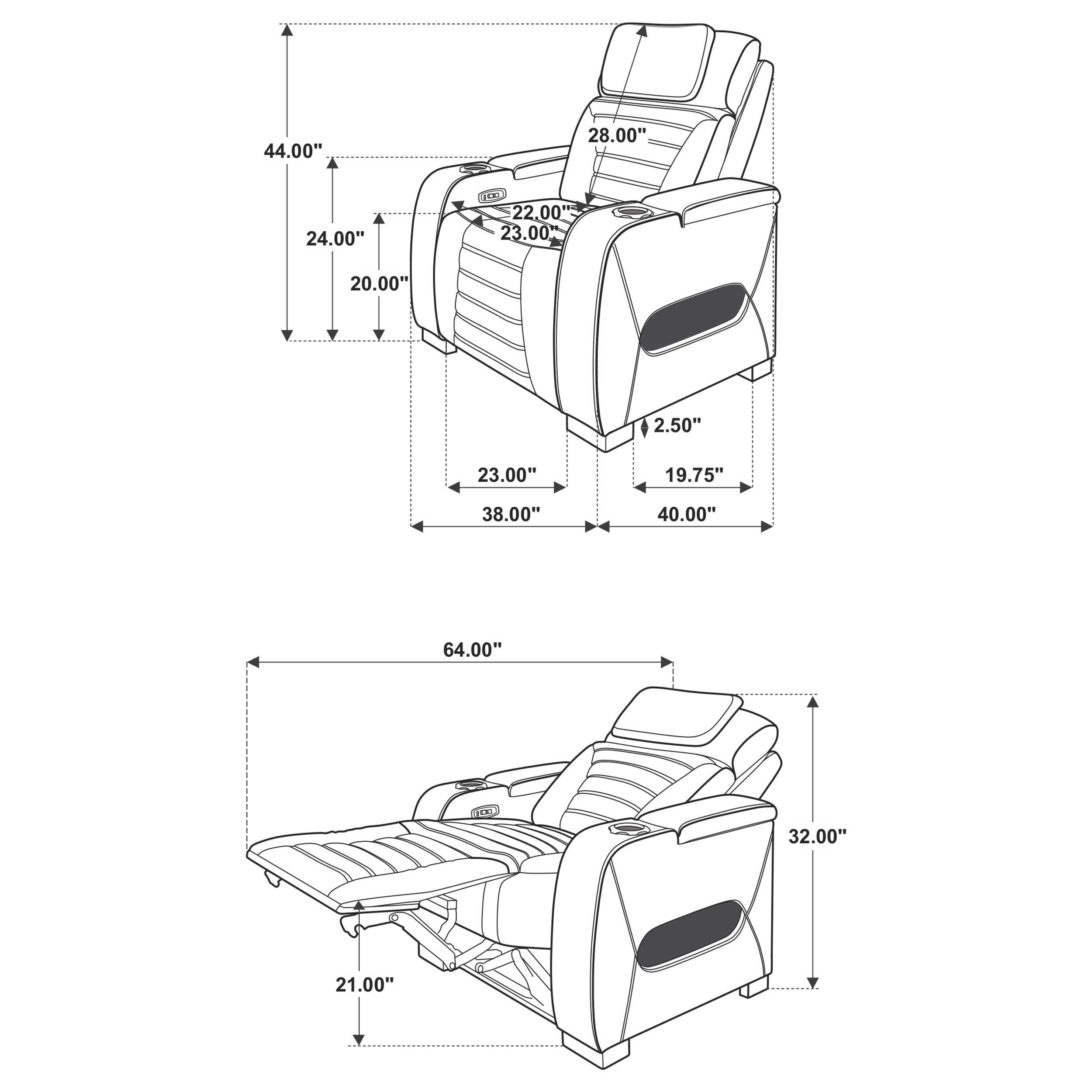 Zuma Dual Power Recliner