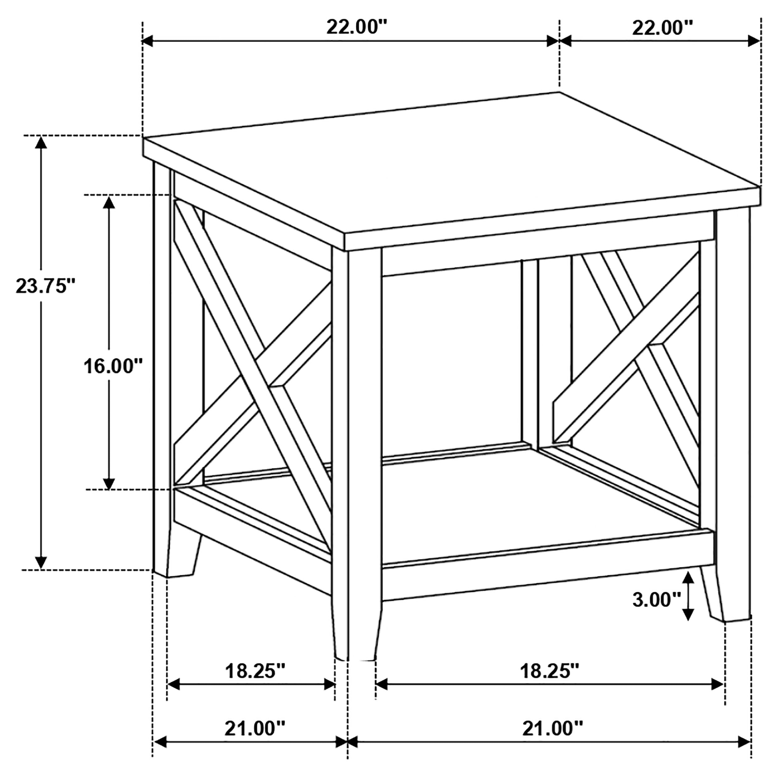 Hollis End & Side Table