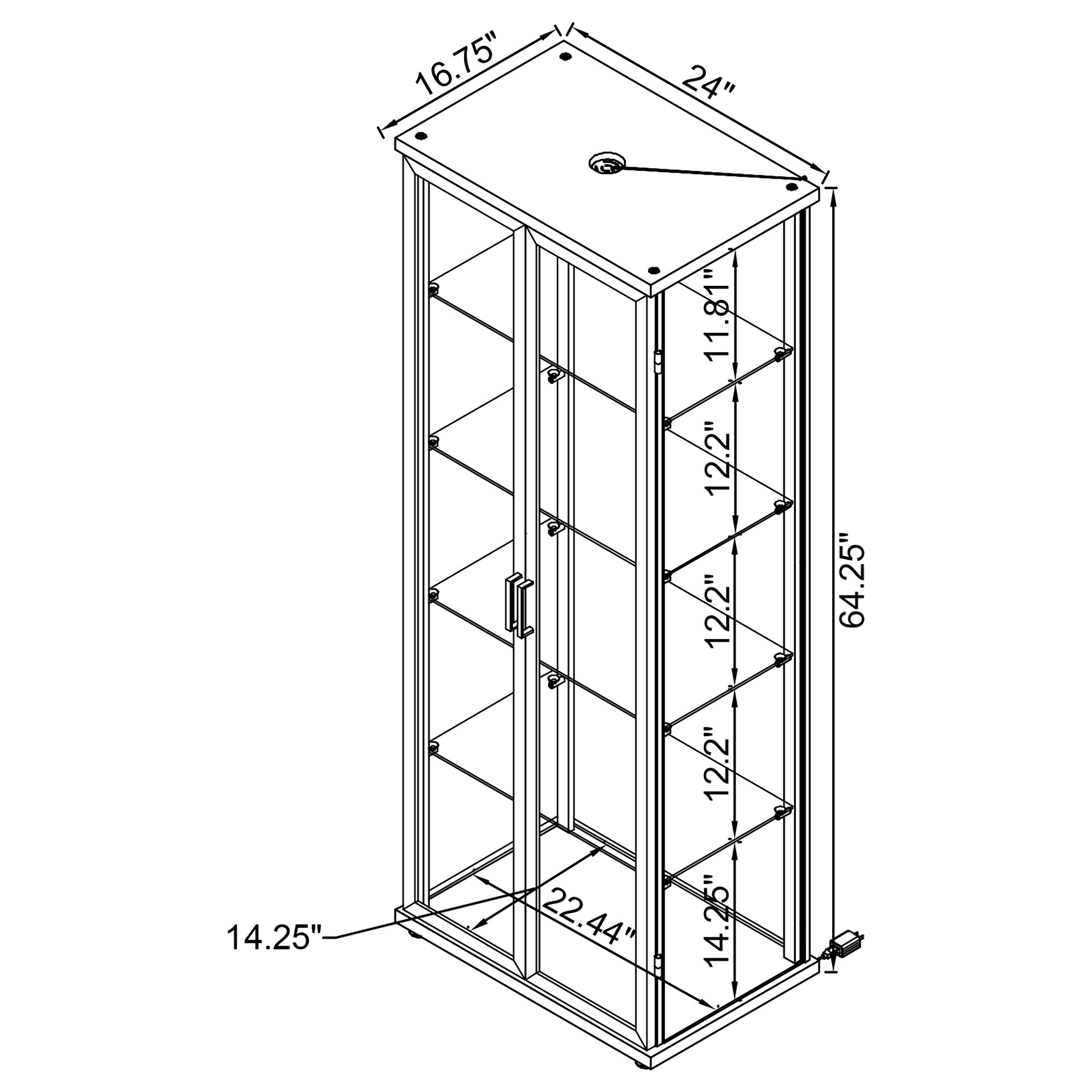 Aero Curio Cabinet