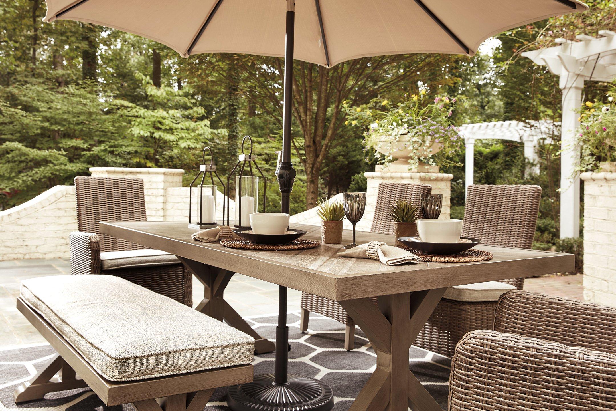 Beachcroft Dining Table with Umbrella Option