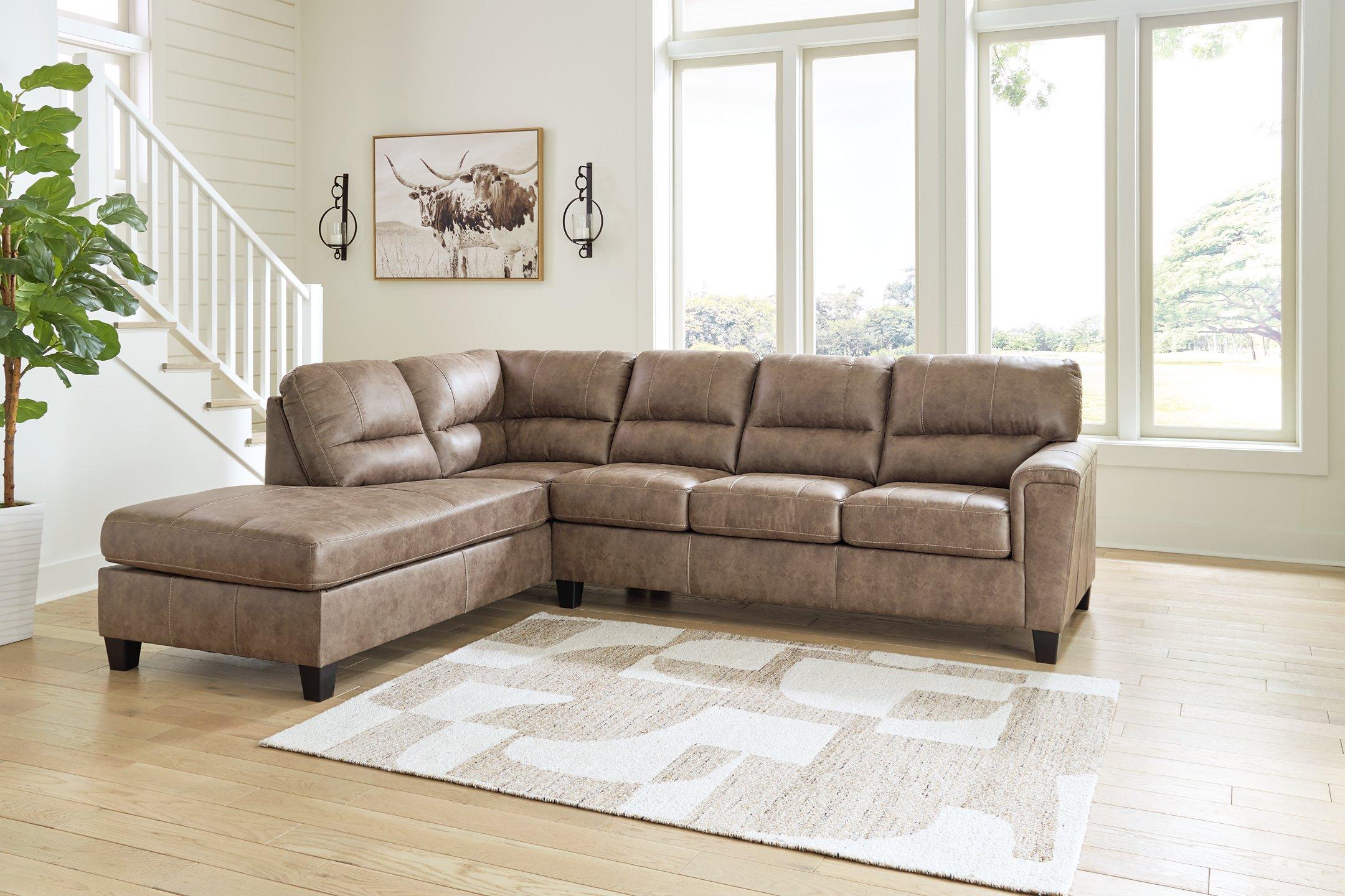 Navi 2-Piece Sectional Sofa Sleeper Chaise