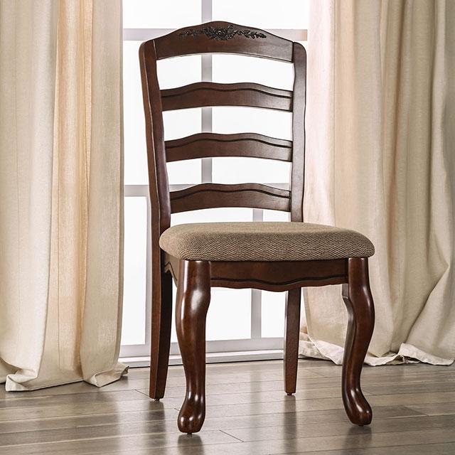 Townsville Dark Walnut/Tan Side Chair (2/CTN) image
