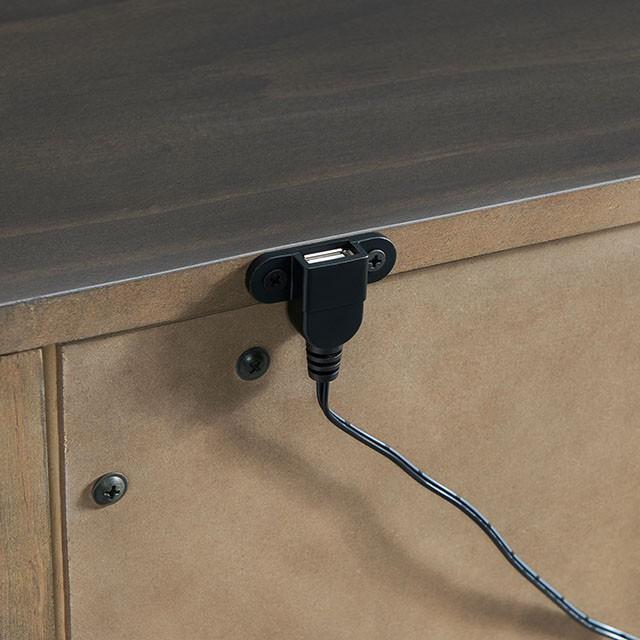 ALAINA Night Stand With USB Plug