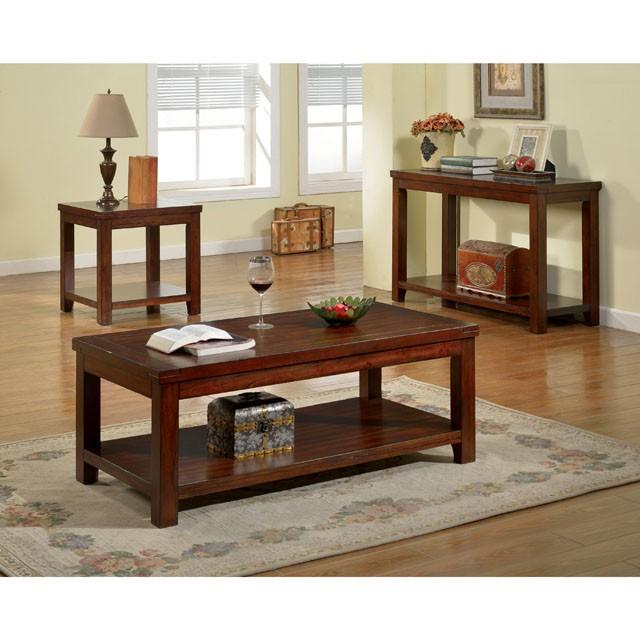 ESTELL Dark Cherry End Table, Cherry