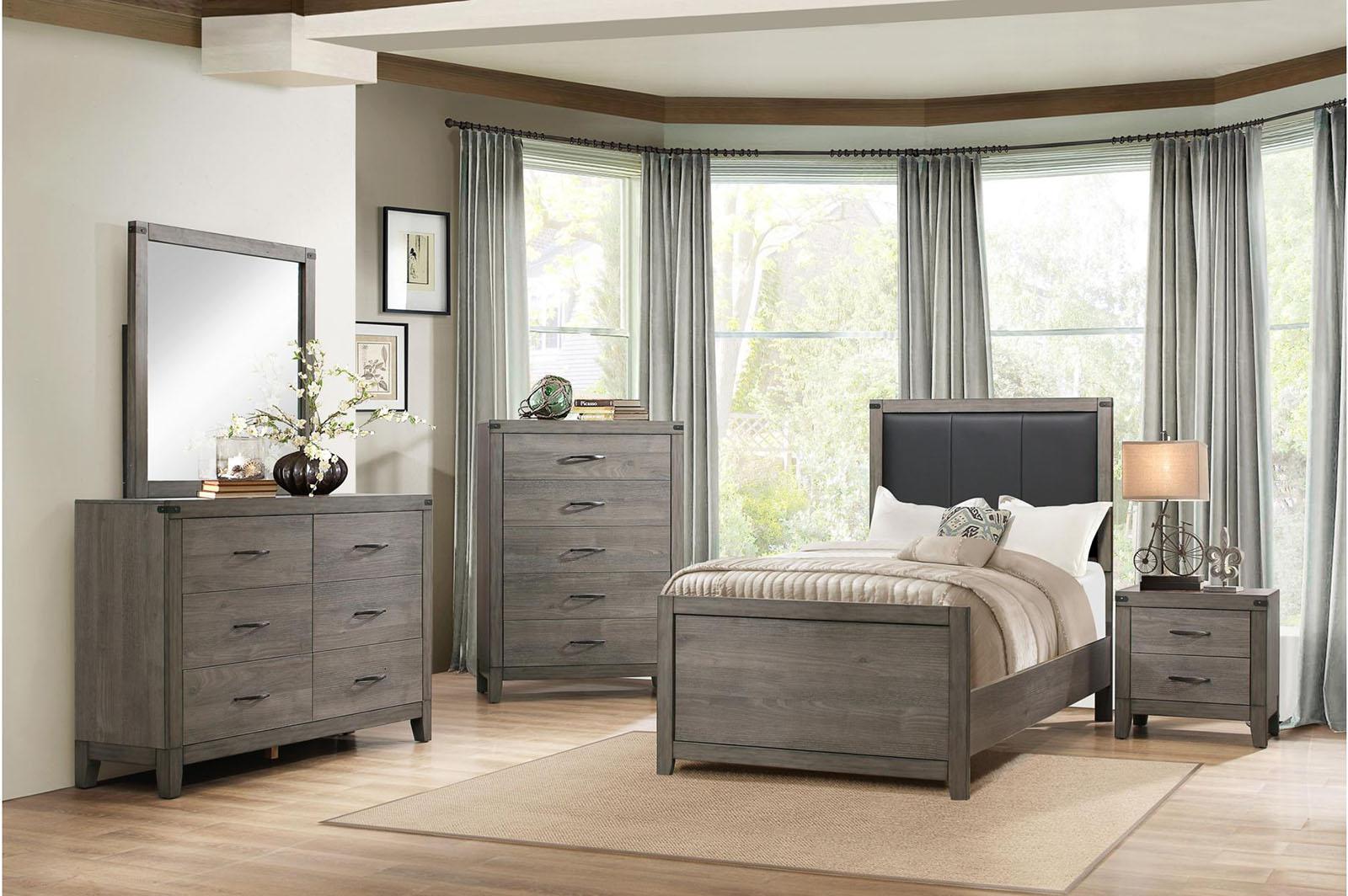 Woodrow 5 Drawer Chest in Gray 2042-9